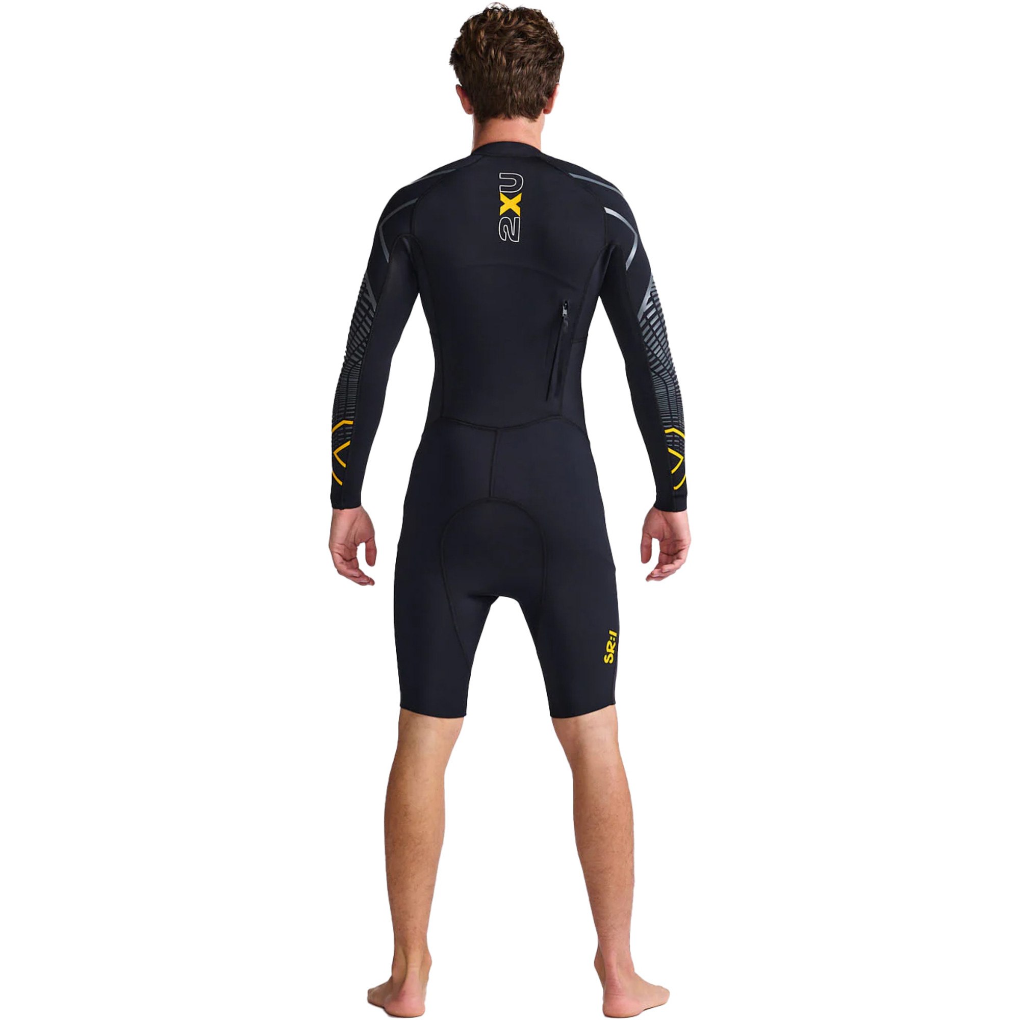 2024 2XU Mens Propel Swim Run Wetsuit MW5479c Black / Ambition